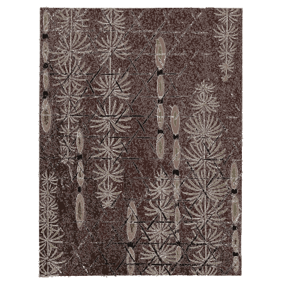 Grid and grass pattern plate - Shin Bijutsukai, Issue 17 - 1902
