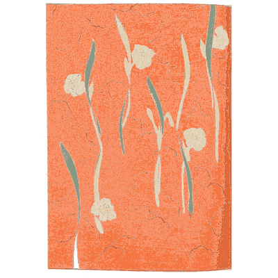 Coral flower panel plate - Shin Bijutsukai, Volume 2 - 1902