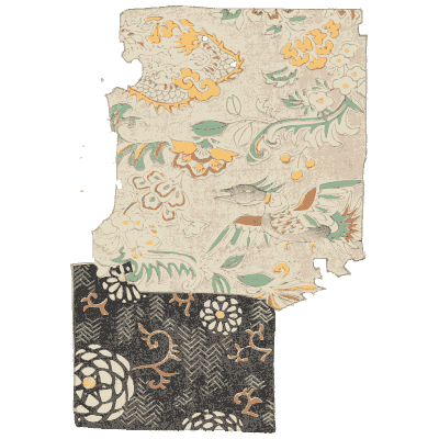 Cloud and panel pattern plate - Shin Bijutsukai, Volume 2 - 1902