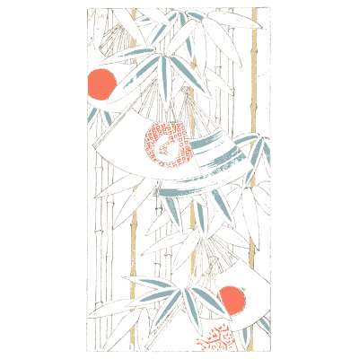 Bamboo and sun plate - Shin Bijutsukai, Volume 2 - 1902