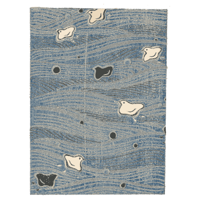 Faint wave panel plate - Shin Bijutsukai, Volume 2 - 1902