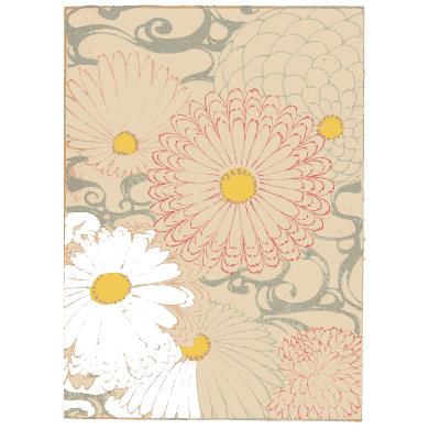 Daisy and cloud pattern plate - Shin Bijutsukai, Volume 2 - 1902