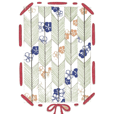 Framed stripe pattern plate - Shin Bijutsukai, Volume 2 - 1902
