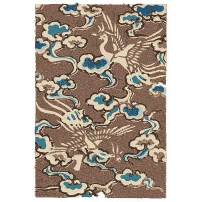 Crane and cloud pattern plate - Shin Bijutsukai, Volume 2 - 1902