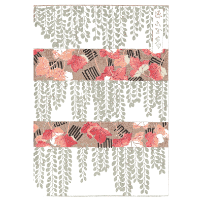 Banded floral pattern plate - Shin Bijutsukai, Volume 2 - 1902