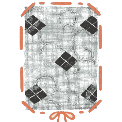 Framed diamond pattern plate - Shin Bijutsukai, Volume 2 - 1902