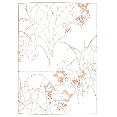 Faint leaf outline plate - Shin Bijutsukai, Volume 2 - 1902