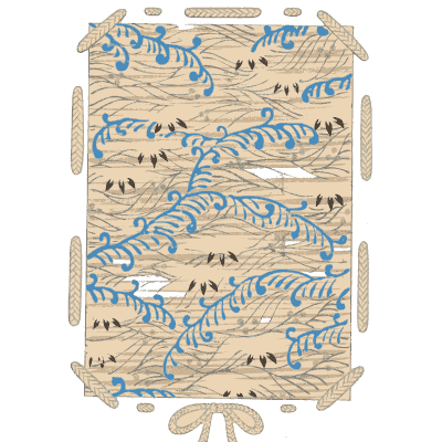 Blue drift pattern plate - Shin Bijutsukai, Volume 2 - 1902