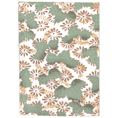 Chrysanthemum and pine pattern plate - Shin Bijutsukai, Volume 2 - 1902