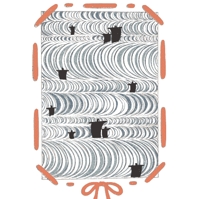 Wave and framed panel plate - Shin Bijutsukai, Volume 2 - 1902