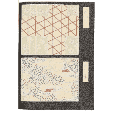 Lattice panel plate on black - Shin Bijutsukai, Volume 2 - 1902