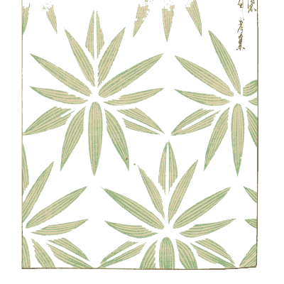 Bamboo leaf star pattern plate - Shin Bijutsukai, Volume 2 - 1902