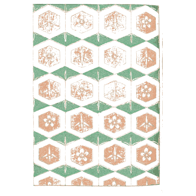 Hexagon flower pattern plate - Shin Bijutsukai, Volume 2 - 1902