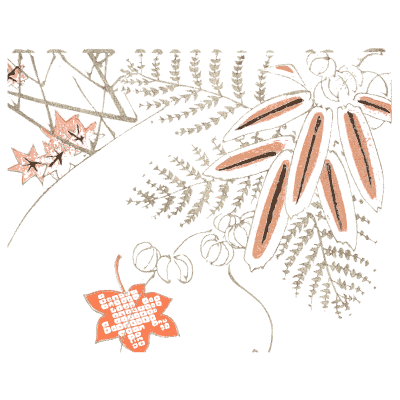 Faint leaf sprig plate - Shin Bijutsukai, Volume 2 - 1902
