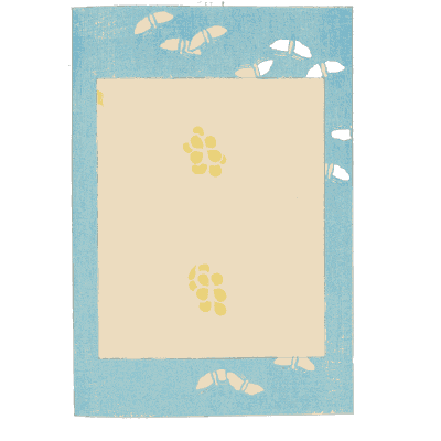 Framed blossom cluster plate - Shin Bijutsukai, Volume 2 - 1902