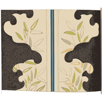 Cloud panel plate on black - Shin Bijutsukai, Volume 2 - 1902