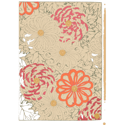 Chrysanthemum pattern plate - Shin Bijutsukai, Volume 2 - 1902