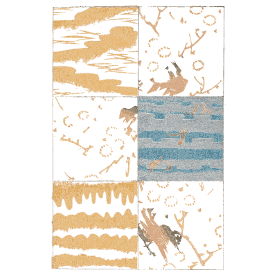 Gold block collage plate - Shin Bijutsukai, Volume 2 - 1902