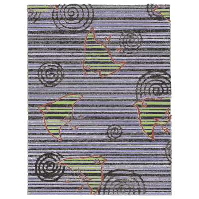 Ruled panel pattern plate - Shin Bijutsukai, Volume 2 - 1902