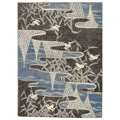 Dark landscape panel plate - Shin Bijutsukai, Volume 2 - 1902