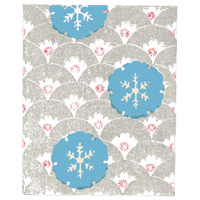 Blossom and snowflake plate - Shin Bijutsukai, Volume 2 - 1902