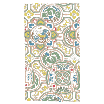 Scroll ground pattern plate - Shin Bijutsukai, Volume 2 - 1902