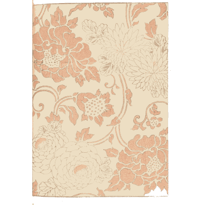 Coral peony pattern plate - Shin Bijutsukai, Volume 2 - 1902
