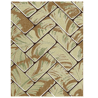 Herringbone and grass plate - Shin Bijutsukai, Issue 18 - 1902