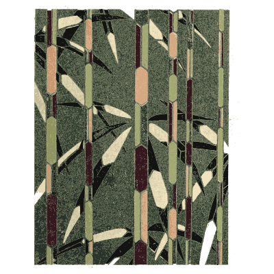 Bamboo panel pattern plate - Shin Bijutsukai, Issue 18 - 1902