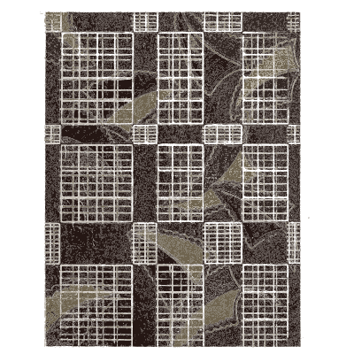 Chequer collage pattern plate - Shin Bijutsukai, Issue 18 - 1902