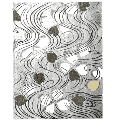 Swirled wave pattern plate - Shin Bijutsukai, Issue 18 - 1902