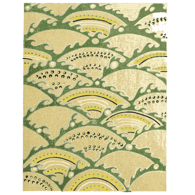 Wave scallop pattern plate - Shin Bijutsukai, Issue 19 - 1902