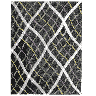 Net pattern plate on dark - Shin Bijutsukai, Issue 19 - 1902