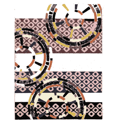 Ring and band pattern plate - Shin Bijutsukai, Issue 19 - 1902