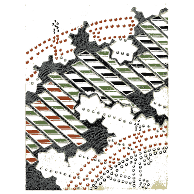 Striped cloud pattern plate - Shin Bijutsukai, Issue 19 - 1902