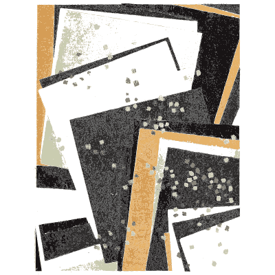Torn block collage plate - Shin Bijutsukai, Issue 20 - 1902