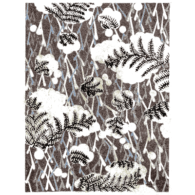 Fern and net pattern plate - Shin Bijutsukai, Issue 20 - 1902