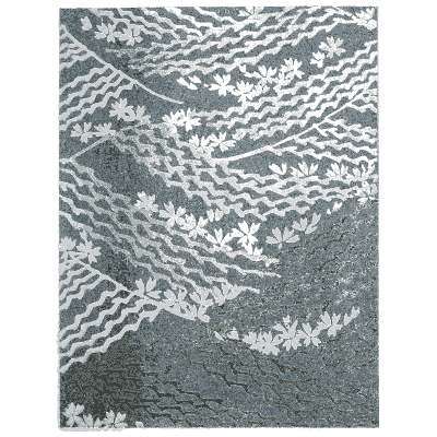 Grass and wave pattern plate - Shin Bijutsukai, Issue 20 - 1902