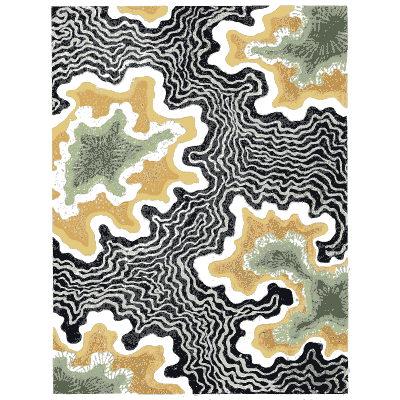 Marbled ground pattern plate - Shin Bijutsukai, Issue 20 - 1902