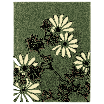 Chrysanthemum pattern plate - Shin Bijutsukai, Issue 21 - 1902