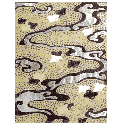 Stream and cloud pattern plate - Shin Bijutsukai, Issue 21 - 1902