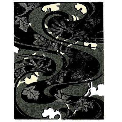 Swirled wave pattern plate - Shin Bijutsukai, Issue 21 - 1902