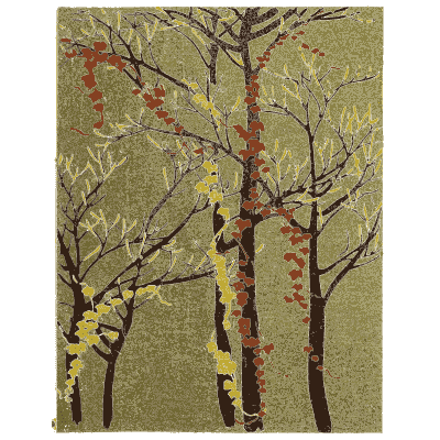 Autumn branch pattern plate - Shin Bijutsukai, Issue 21 - 1902