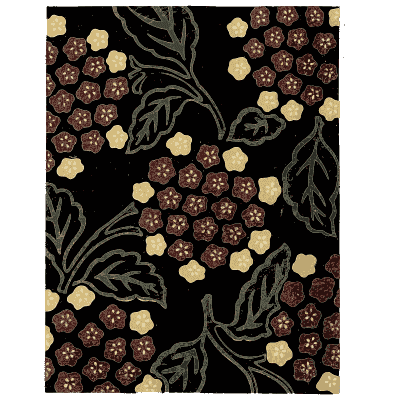 Berry pattern plate on black - Shin Bijutsukai, Issue 21 - 1902