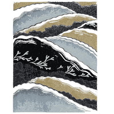 Wave band pattern plate - Shin Bijutsukai, Issue 22 - 1902
