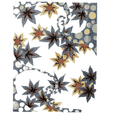 Maple pattern plate on white - Shin Bijutsukai, Issue 22 - 1902