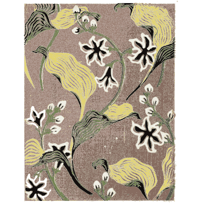 Grass and flower pattern plate - Shin Bijutsukai, Issue 23 - 1902