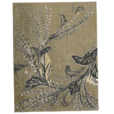 Grass spray pattern plate - Shin Bijutsukai, Issue 23 - 1902