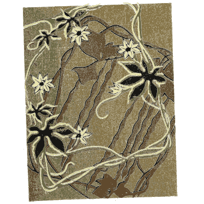 Flower and swirl pattern plate - Shin Bijutsukai, Issue 23 - 1902
