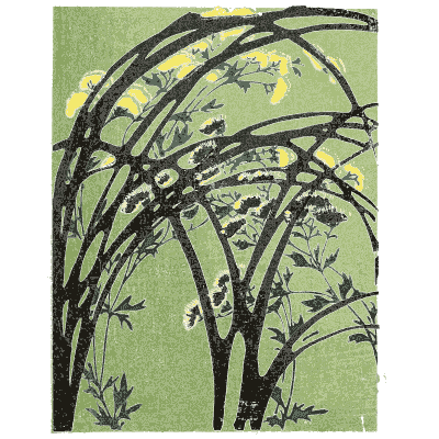 Grass and reed pattern plate - Shin Bijutsukai, Issue 23 - 1902